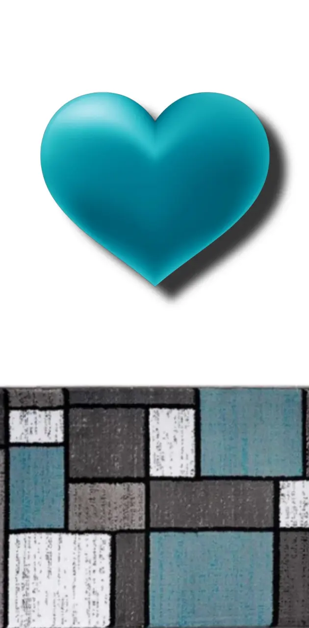 Blue heart tile 