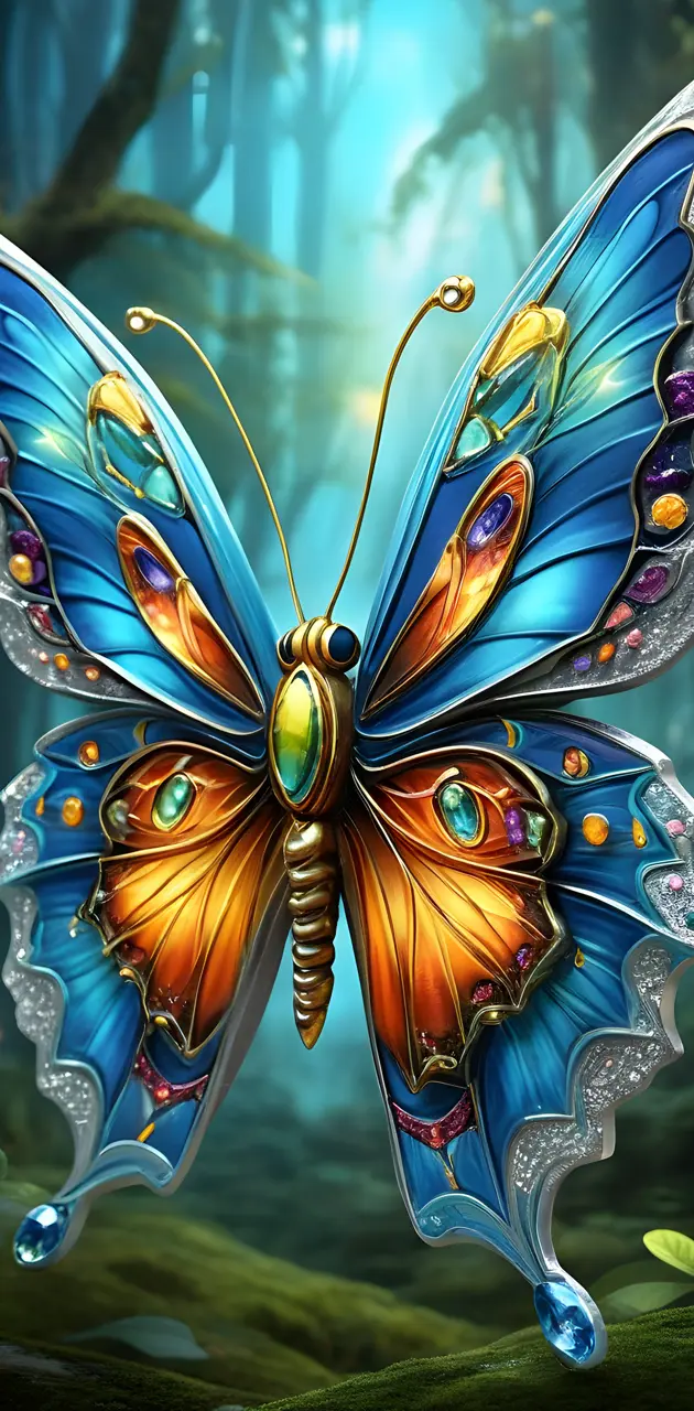 a colorful butterfly with wings