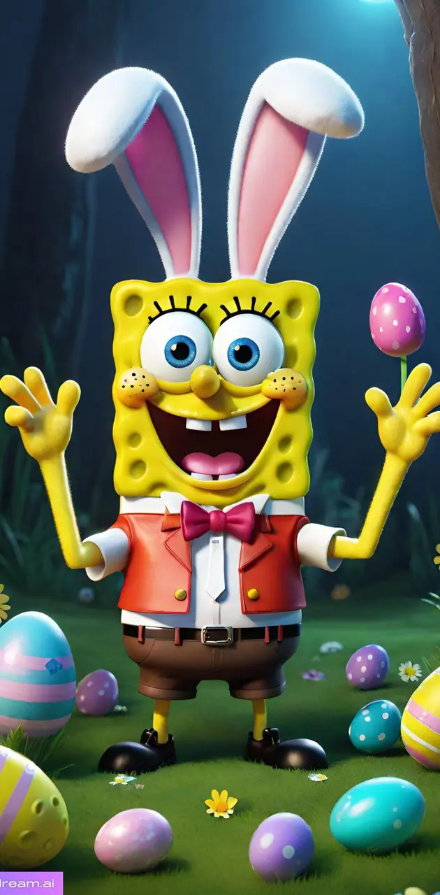 Spongebob Easter Bunny