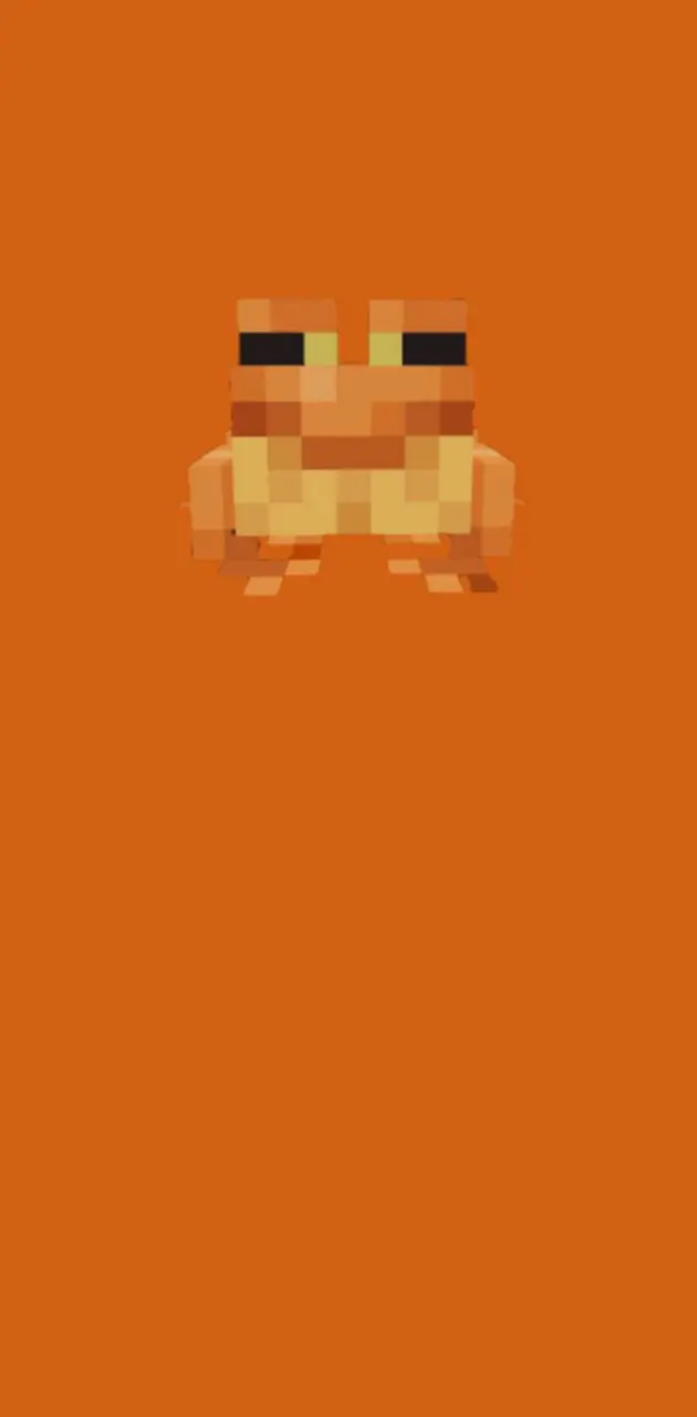 Orange Minecraft Frog