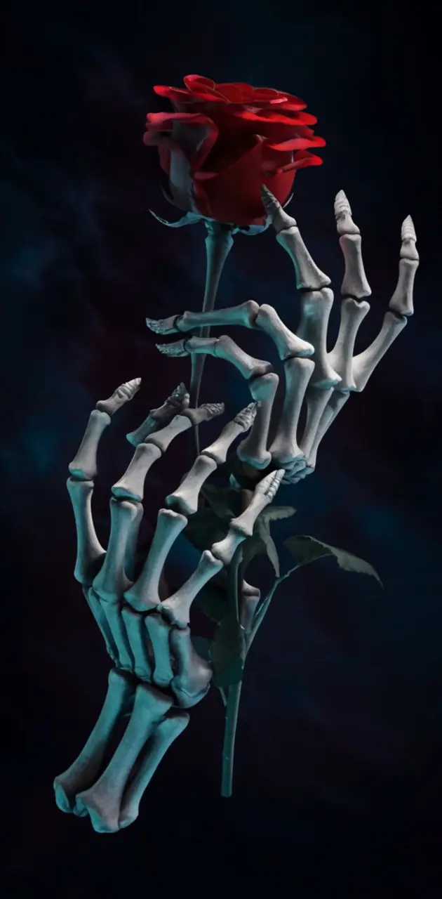 Skeleton Hands Rose