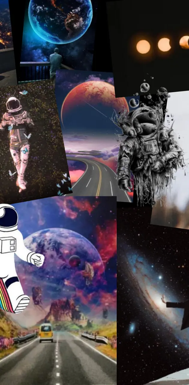 Astronaut collage