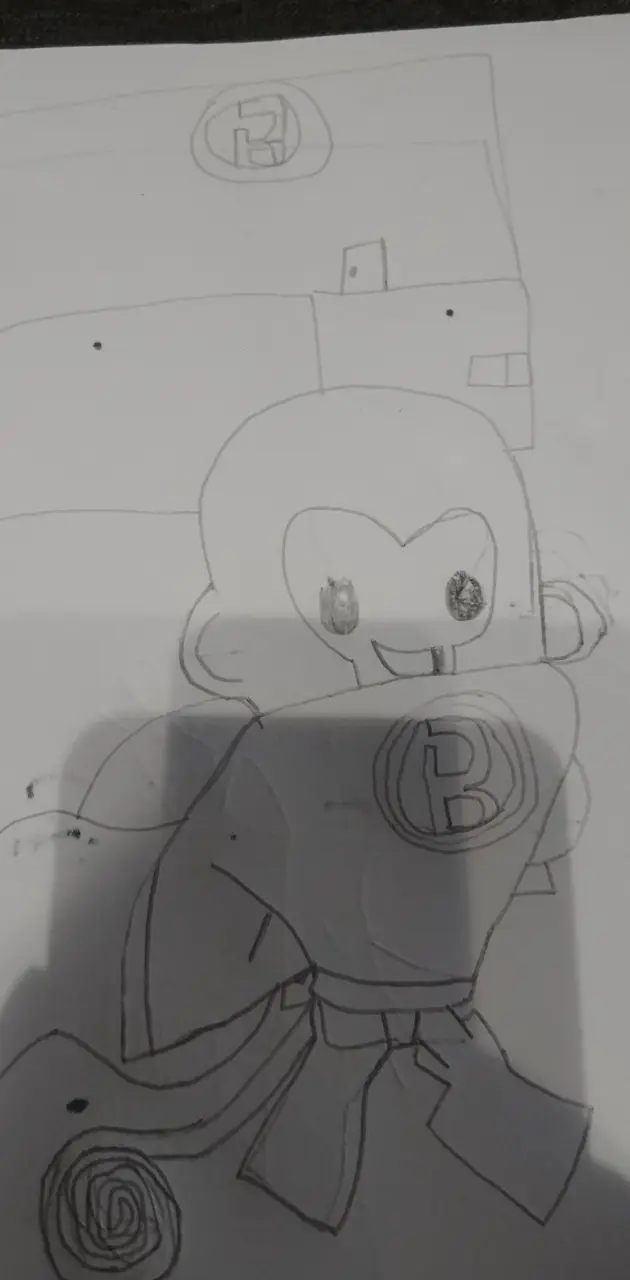 Super monkey drawing
