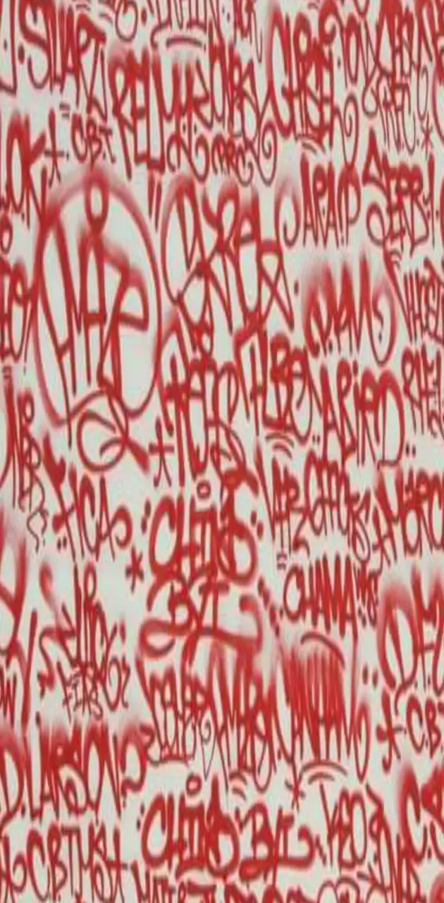 Tag graffiti red