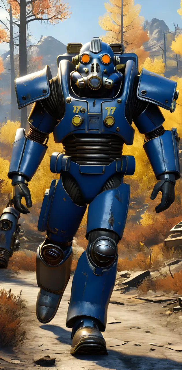 Fallout 76 unique Power Armor Blue