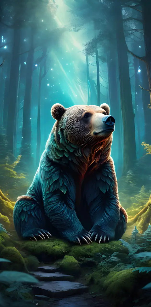 bear in the woods