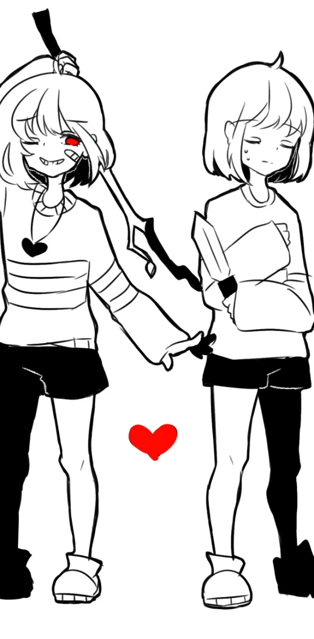 Chara and frisk