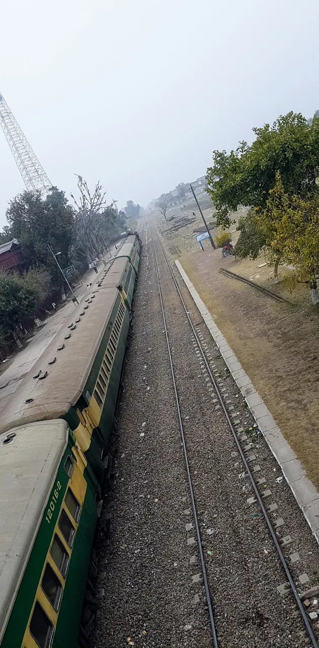 Train at station 
