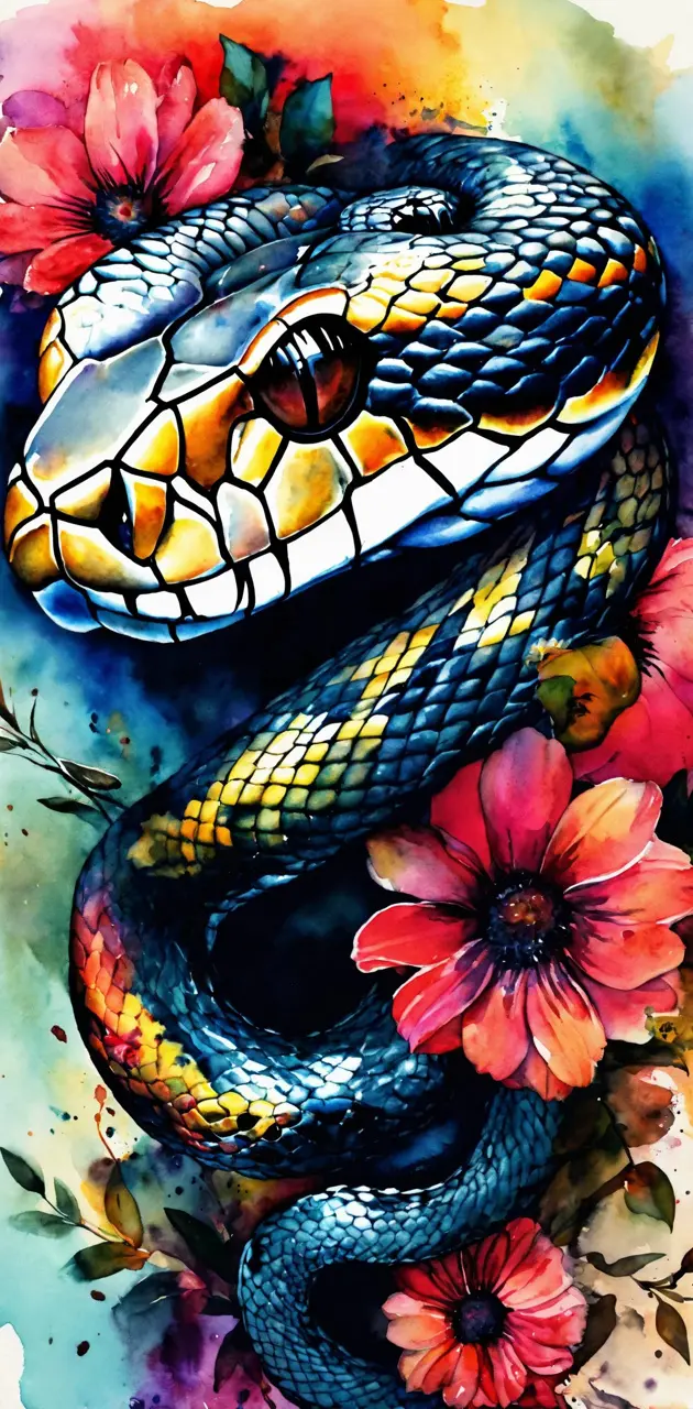 Snake Tattoo color