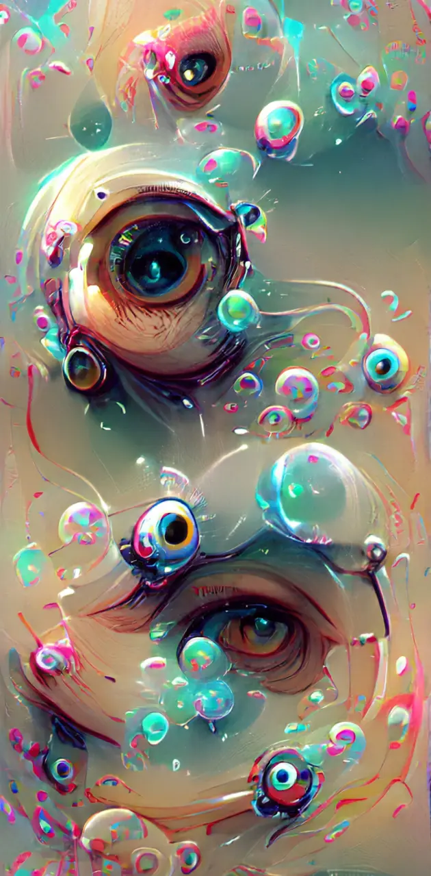 Eyes Bubbles Circles
