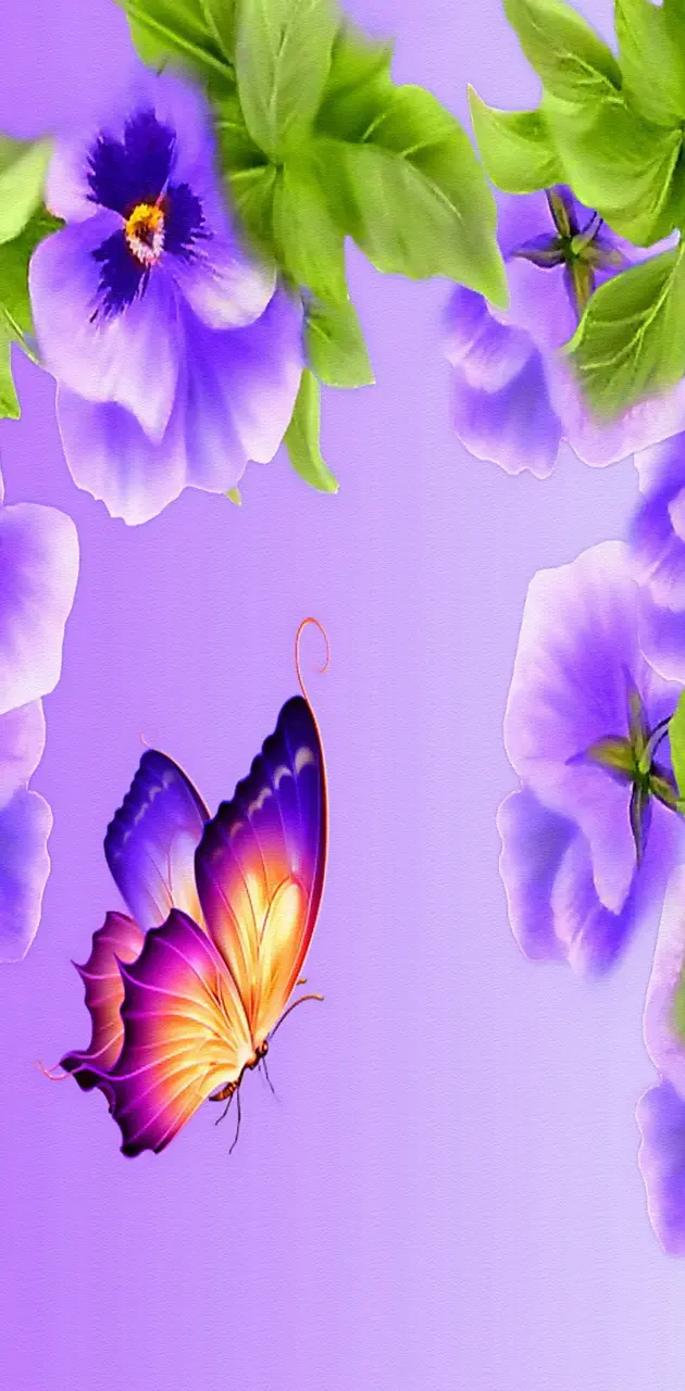 Violet Pansies