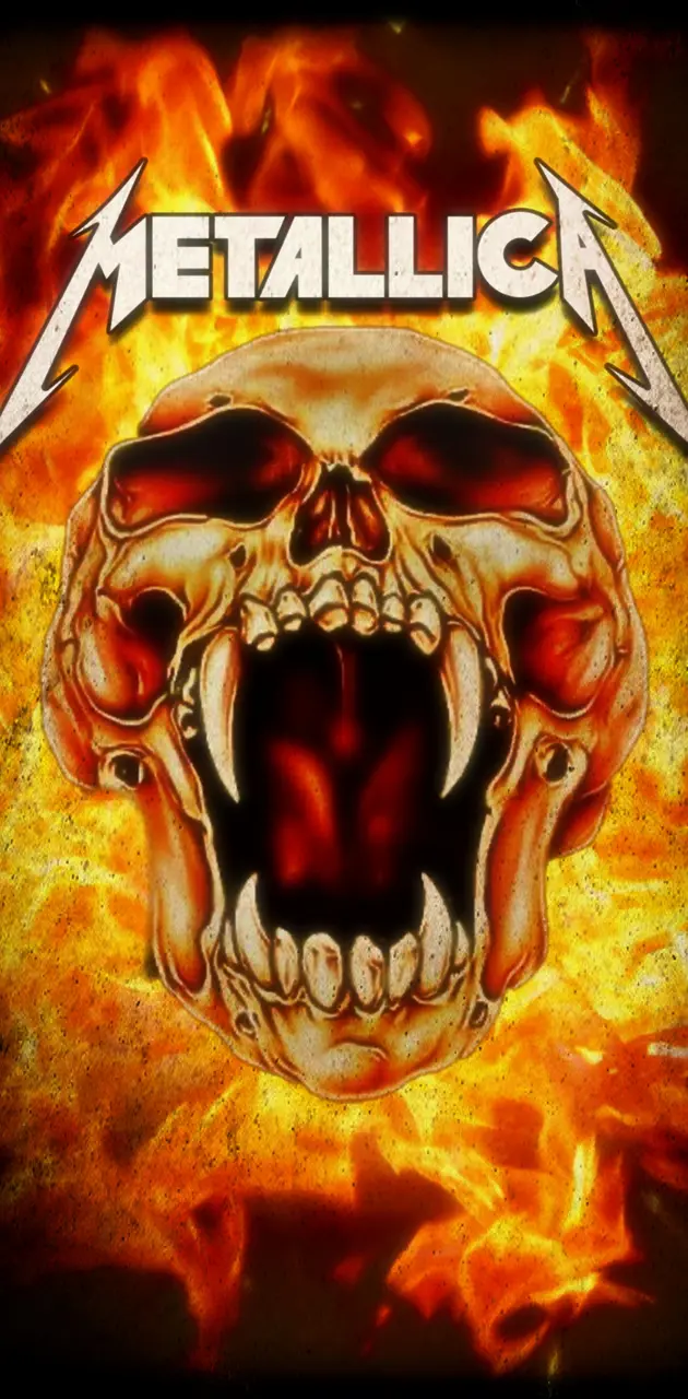 Metallica Fire Skull