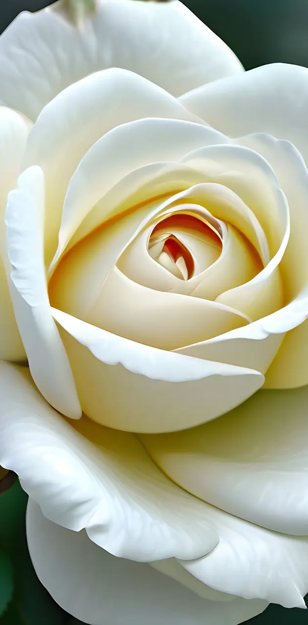 a close up of a white rose