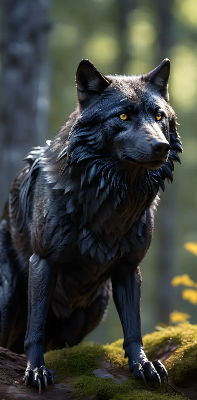 Wolf - Raven © photo @MclainMEMark