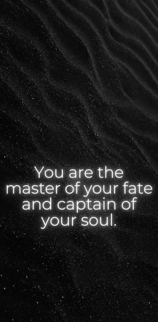 Master of your fate