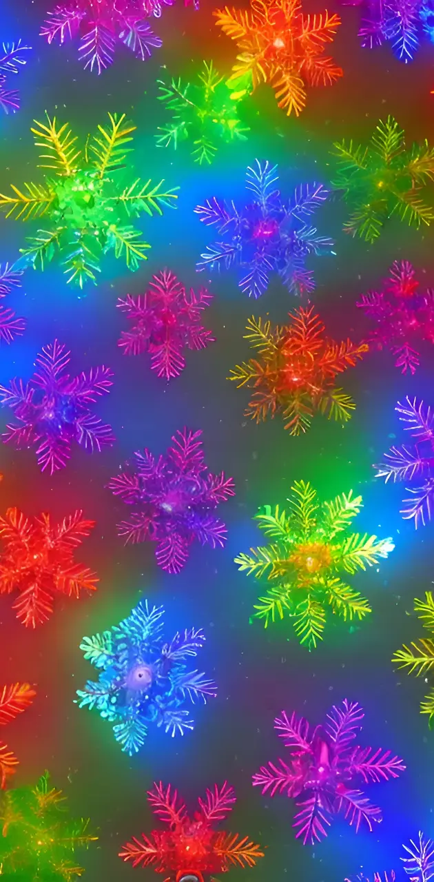 Rainbow snowflake 