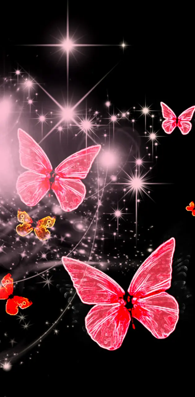 Butterfly sparkle bg