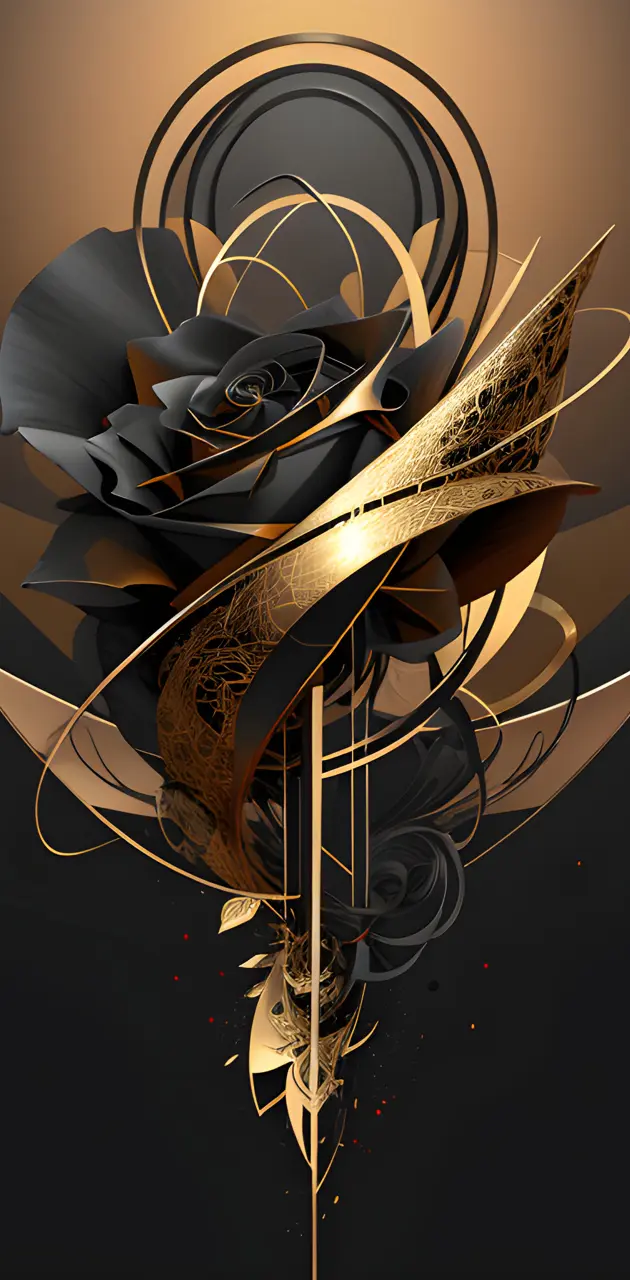 Black and Gold - Rose