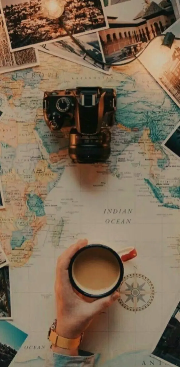 Map and Coffee