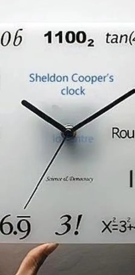 Sheldon Cooper Clock