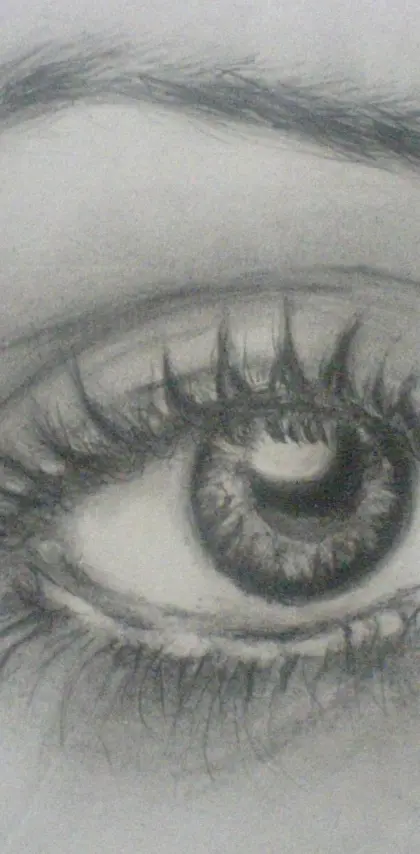 Eye With Pencil