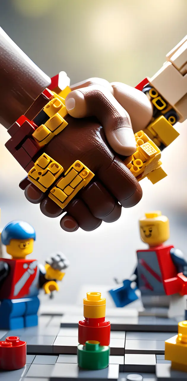 Creepy Lego handshake
