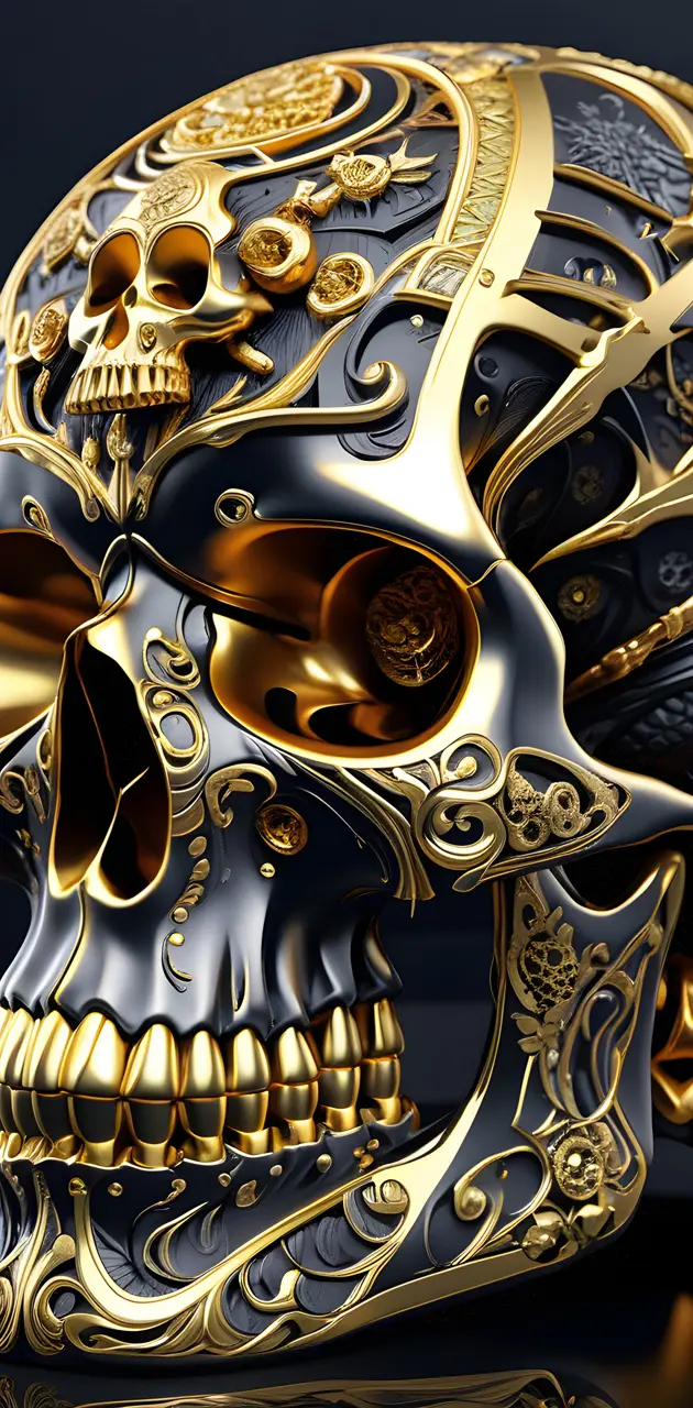 gold skull ☠️