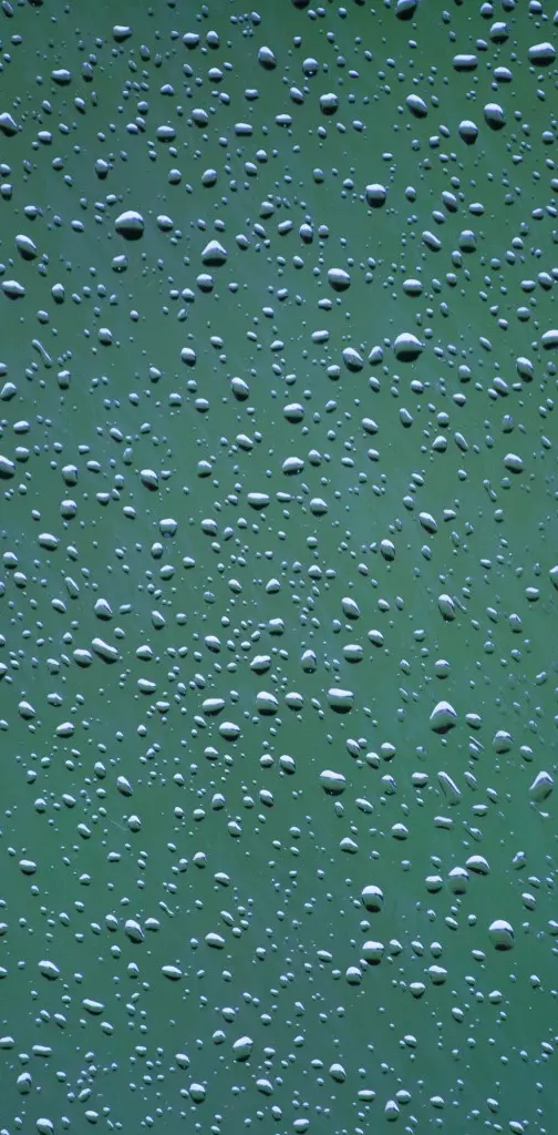 Green Rain Drop