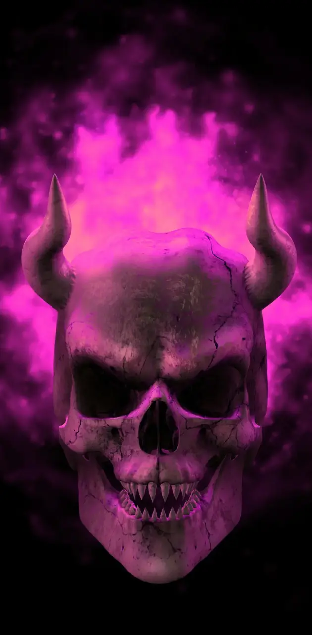 demonic skull wallpaper
