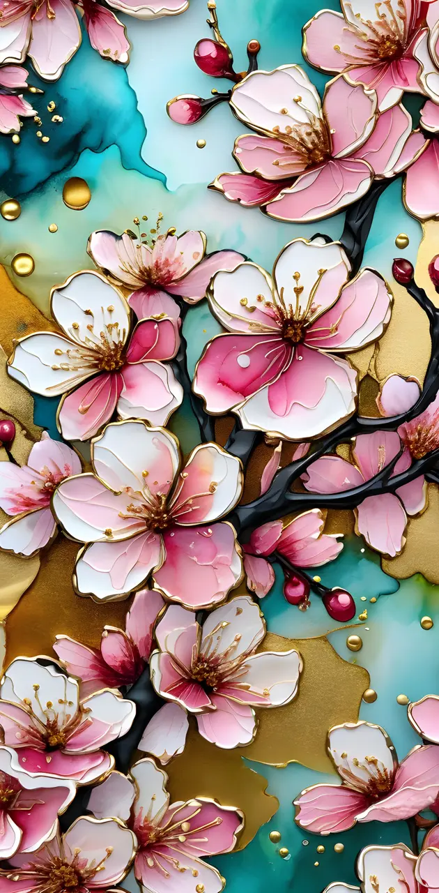 Cherry Blossom background pattern