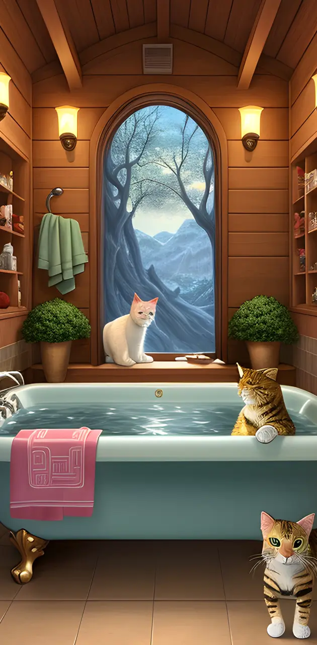 bath cats
