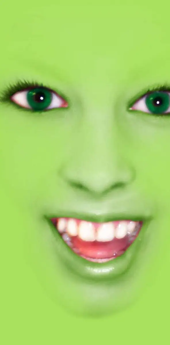 Green Smily Face