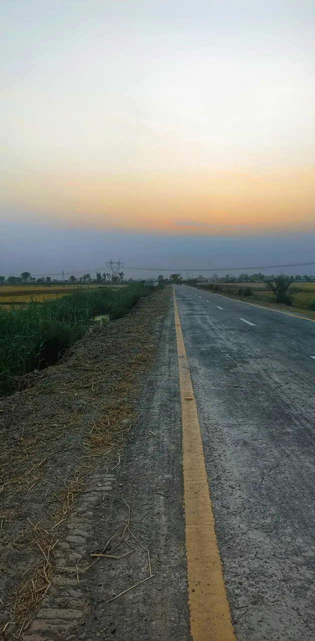 Road Nature , Naudero Sindh 