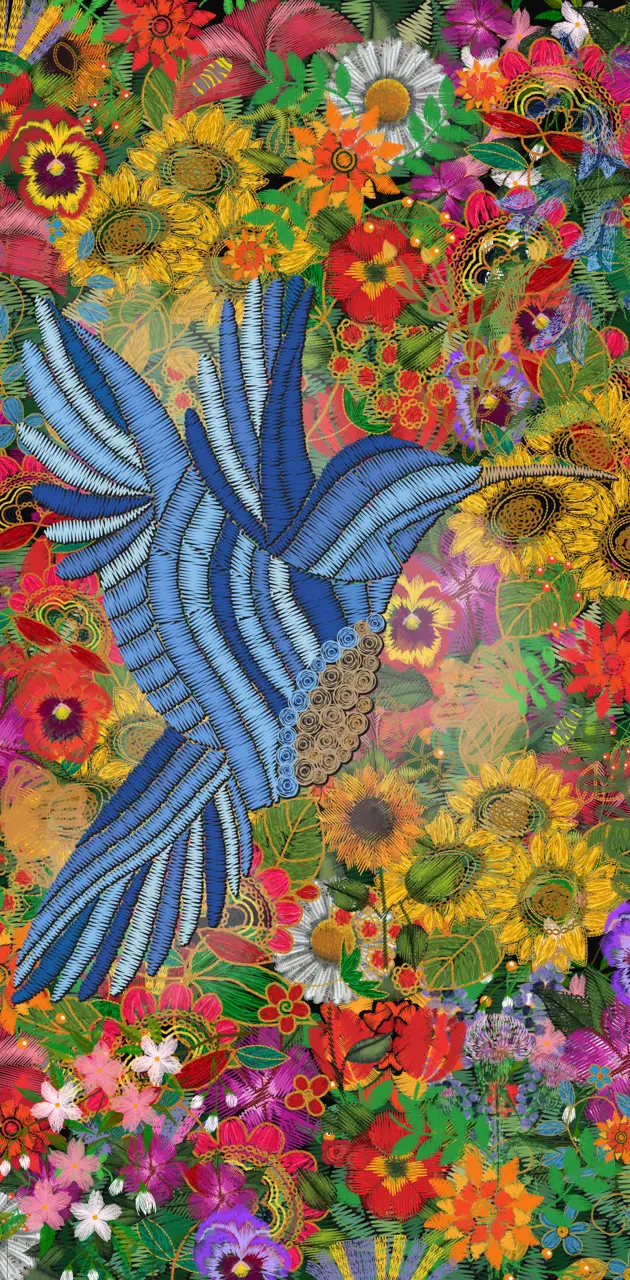 Embroidered Bird