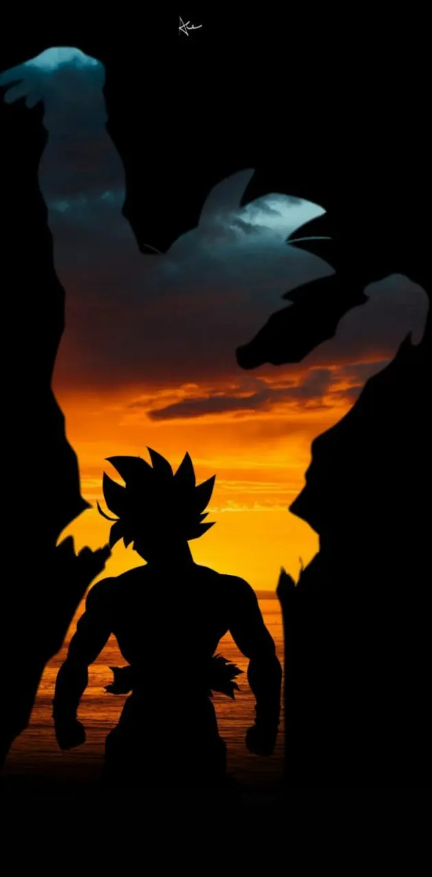 Goku sunset