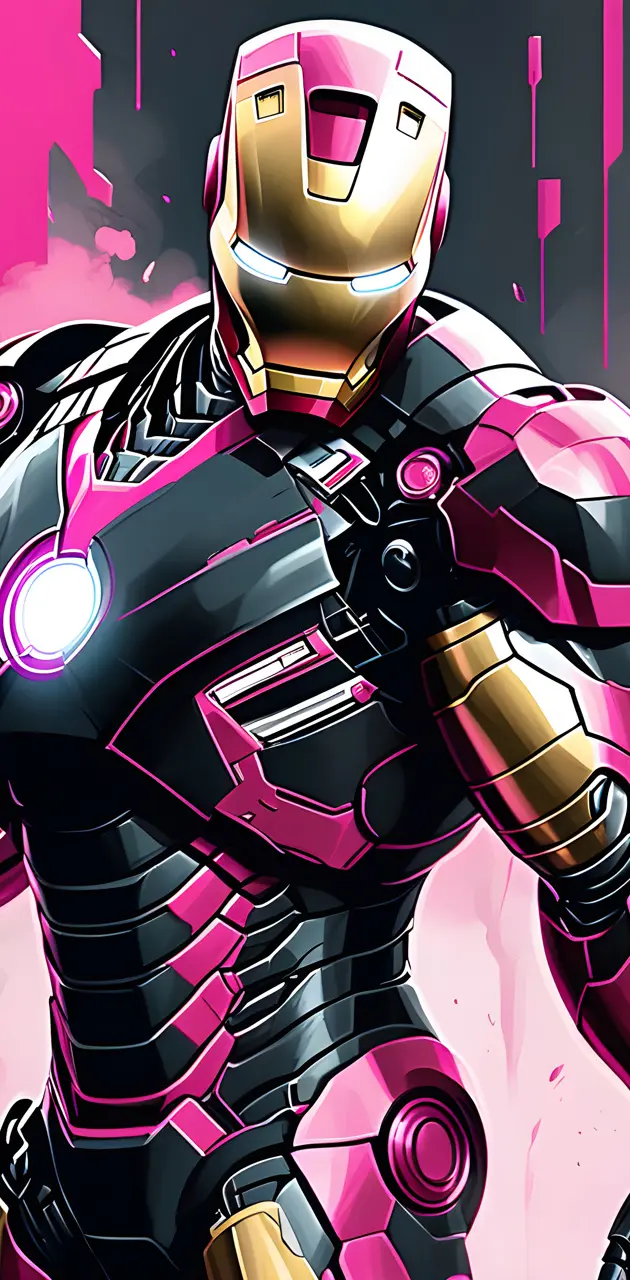 Iron Man Pink and Black