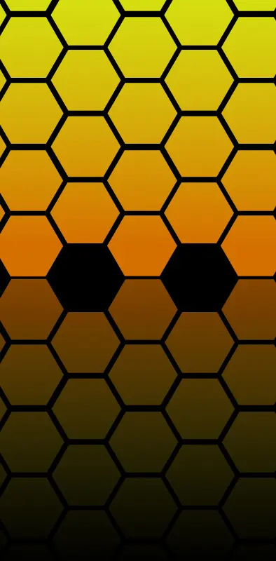 Hexagon yellow orang