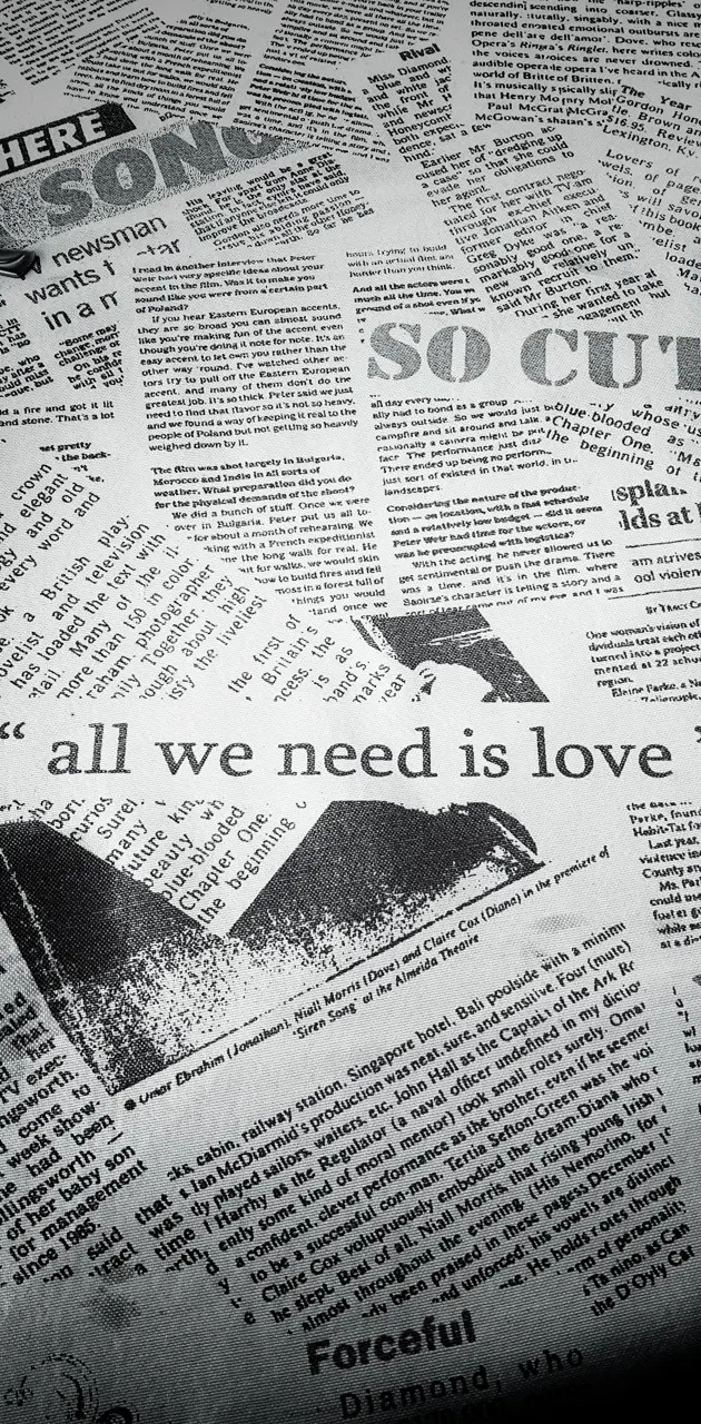 All de need is love