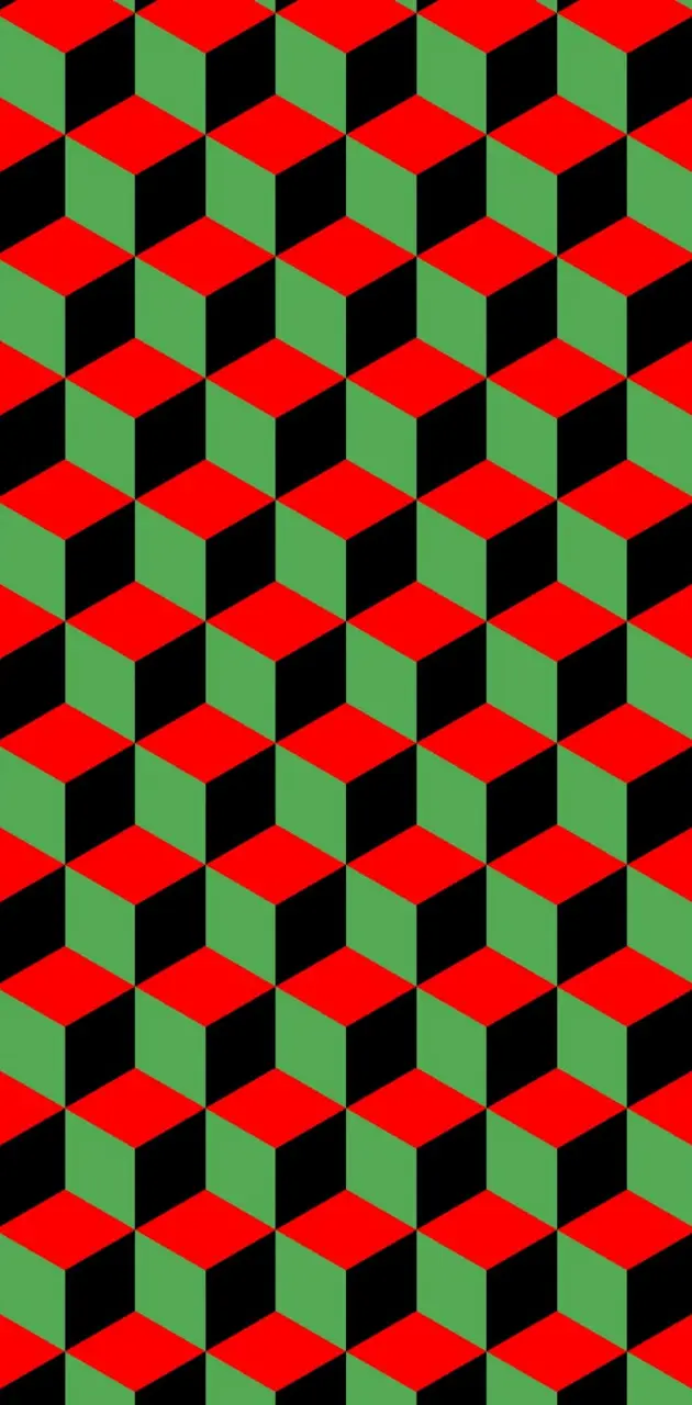 Cubic red n green 