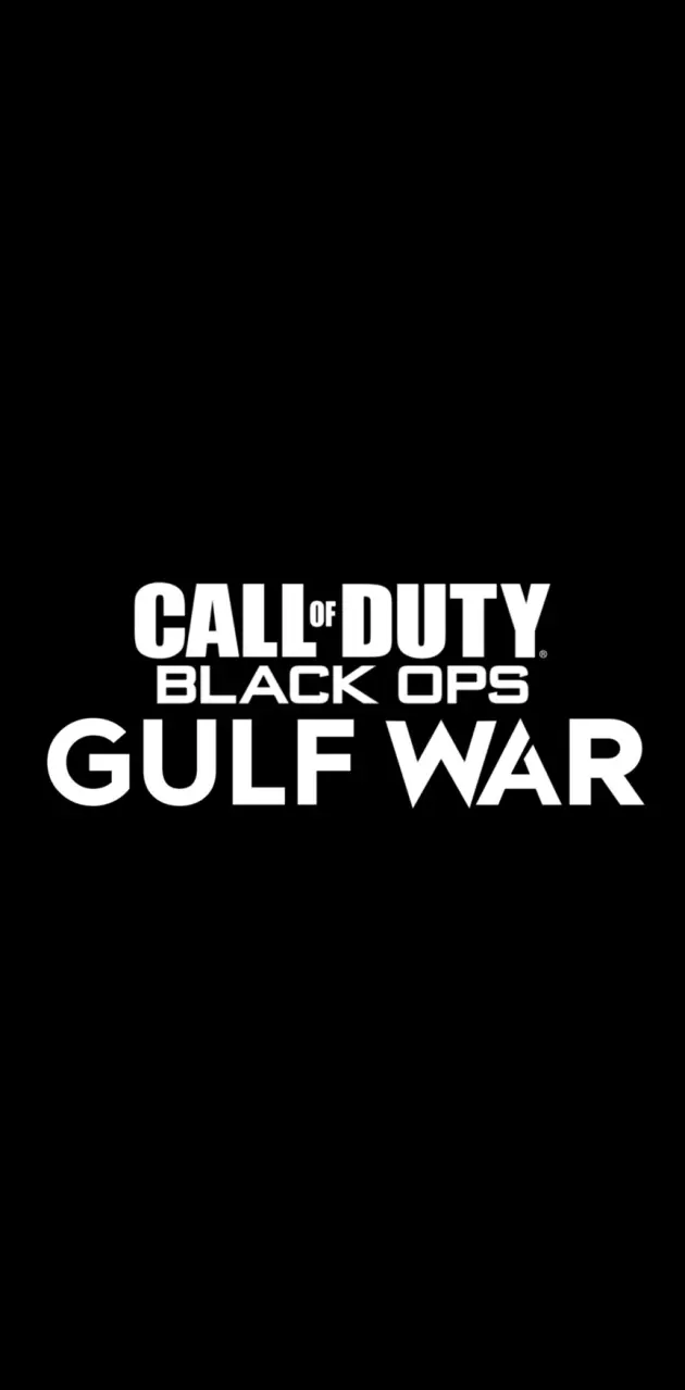 Call Of Duty Black Ops Gulf War 