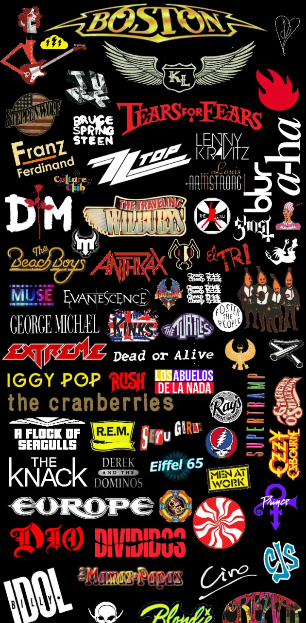 Rock pop logo band