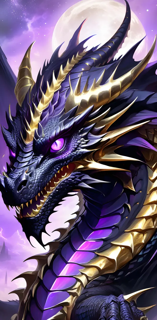 Purple eyed dragon