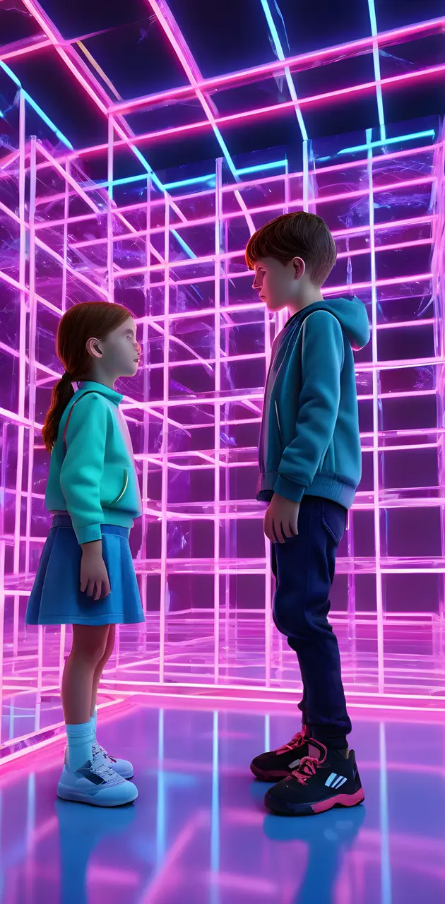 kids in a maze