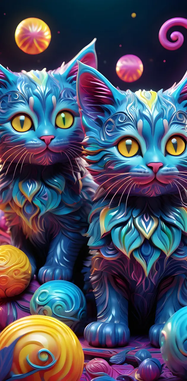 beautiful blue kitties