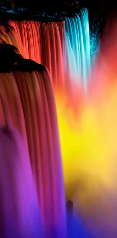 3d Rainbow Waterfall