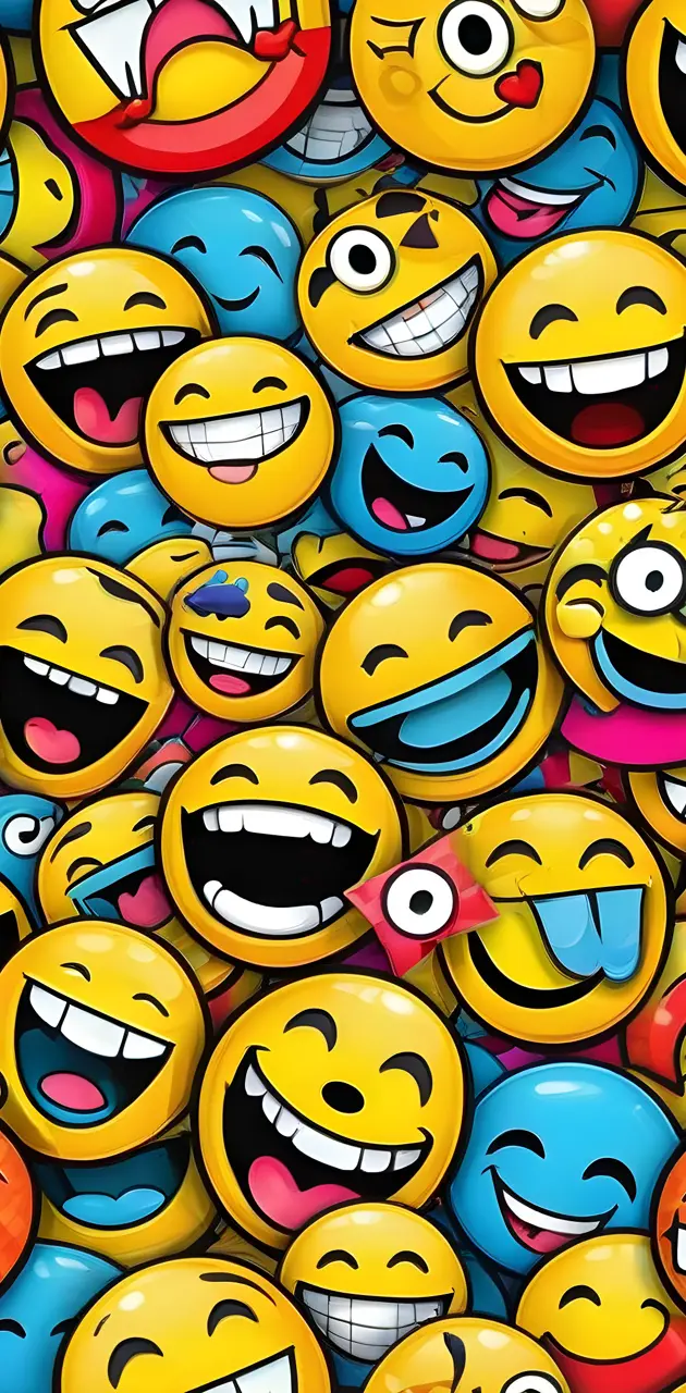 Crazy emoji Who smiles