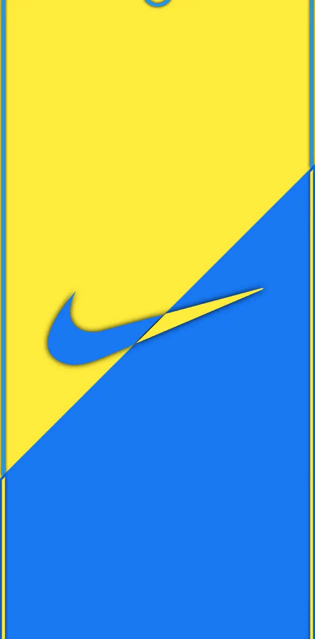 Nike blue and yellow 