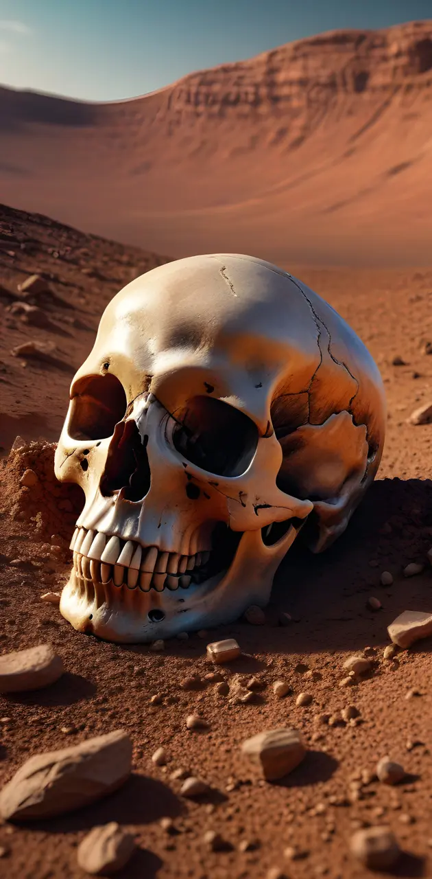 Skull on Mars