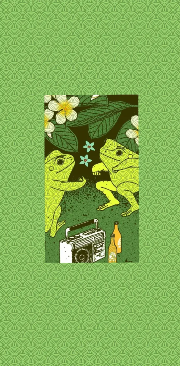 Frog aesthetic green