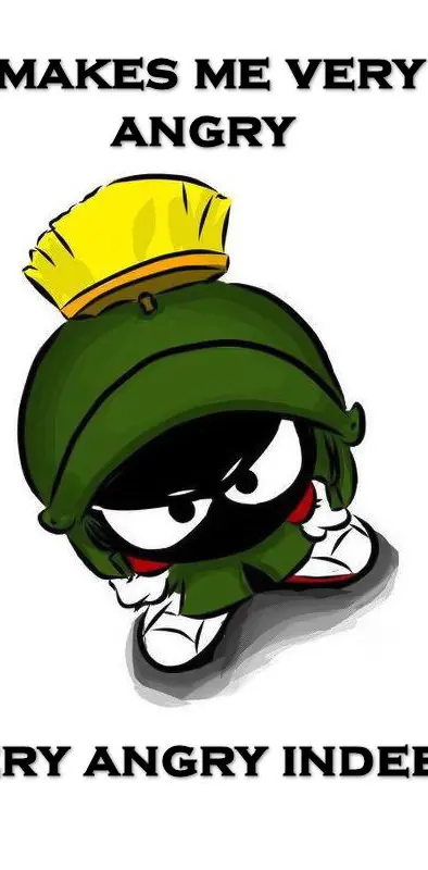 Marvin Martian Angry